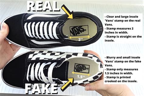 how to tell if vans shoes are real